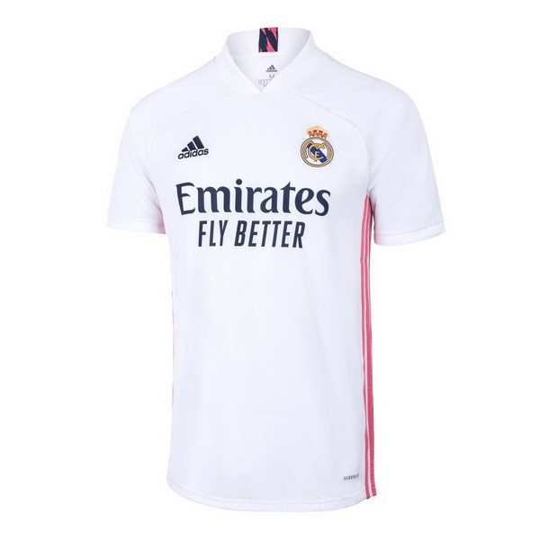 Tailandia Camiseta Real Madrid Replica Primera Ropa 2020/21 Blanco